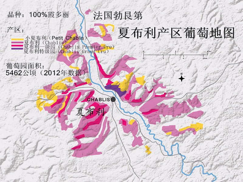 夏布利葡萄酒產(chǎn)區(qū)地圖